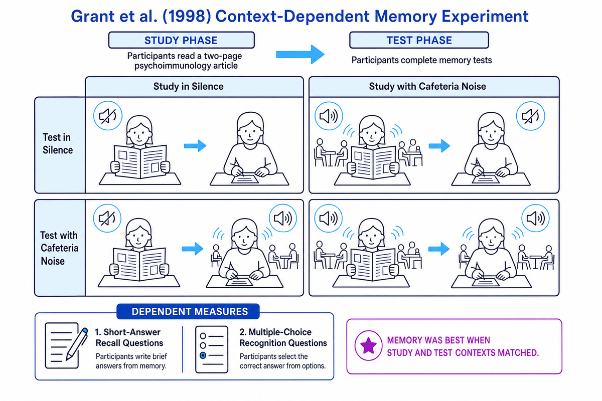 Randon Pattern Examples Grant et al. (1998): Context-dependent memory - Revision Guide | MathsGenie